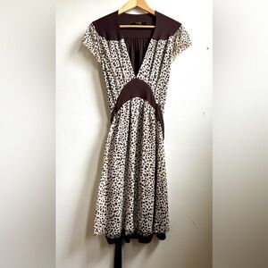 Eva Franco leopard print dress sz 6